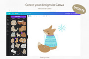 Christmas animals for kids clipart, an Animal Illustration by polikarpovaart (Thumbnail 2 of 12)