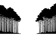 Forest Frame Silhouette SVG Bundle, an Illustration by jahid234 (Thumbnail 6 of 51)