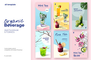 Organic Beverages Instagram Stories