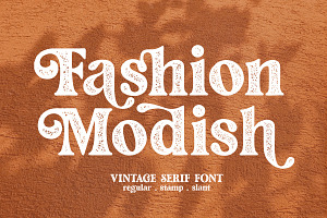 Fashion Modish / Vintage Letterpress