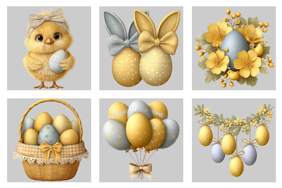 Whimsical Easter Clipart, an Illustration by Black Bird Studio (Photo 5 of 5)