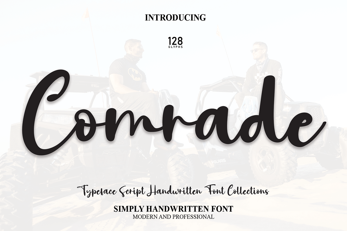 Comrade | Script Font, a Script Font by Scratchones (Photo 1 of 8)