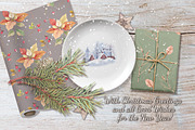 Retro Christmas, a Decorative Illustration by oKOLOstyle (Thumbnail 8 of 8)