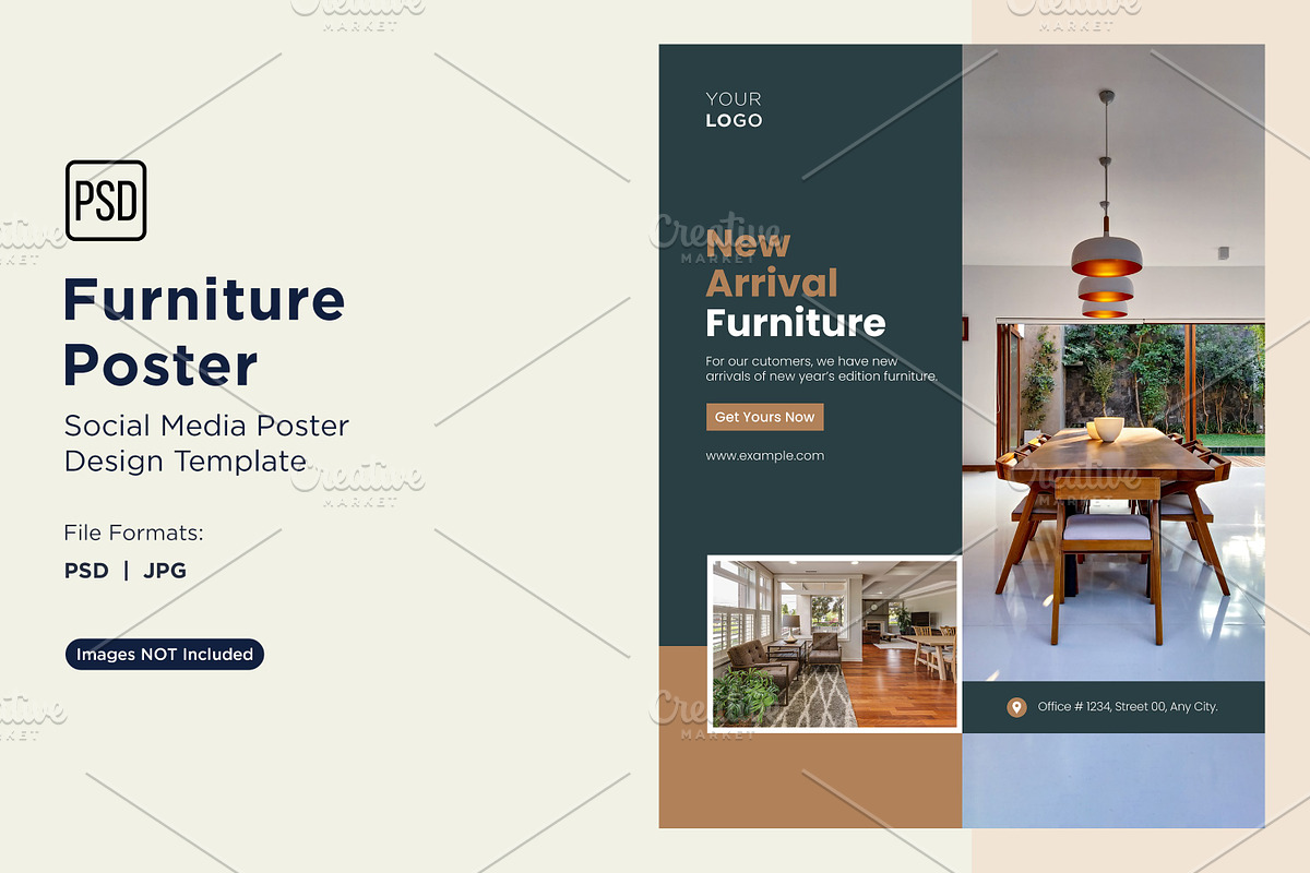 Modern Furniture Poster Design 42, a Social Media Template by shahsoft (Photo 1 of 2)