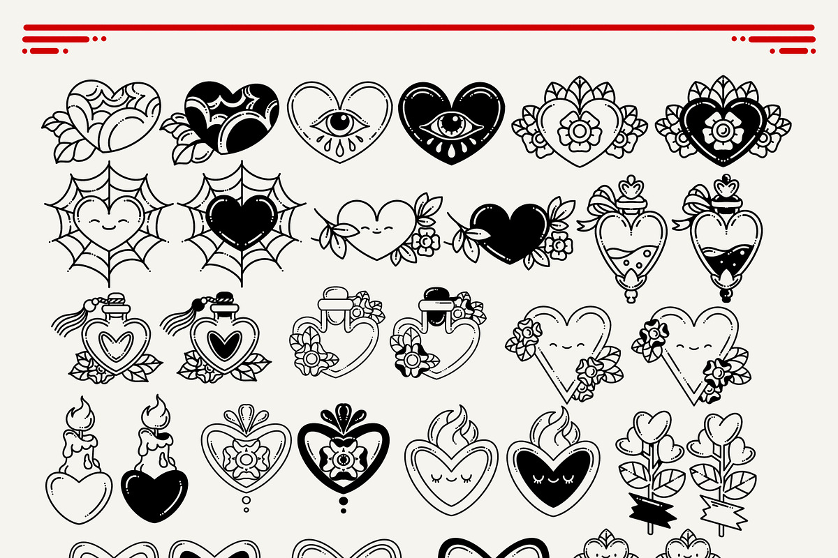 LOVE clipart collection, an Object Illustration by heyXeni (Photo 4 of 8)