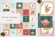 Advent Calendar, an Animal Illustration by Lesya Skripak (Thumbnail 1 of 3)