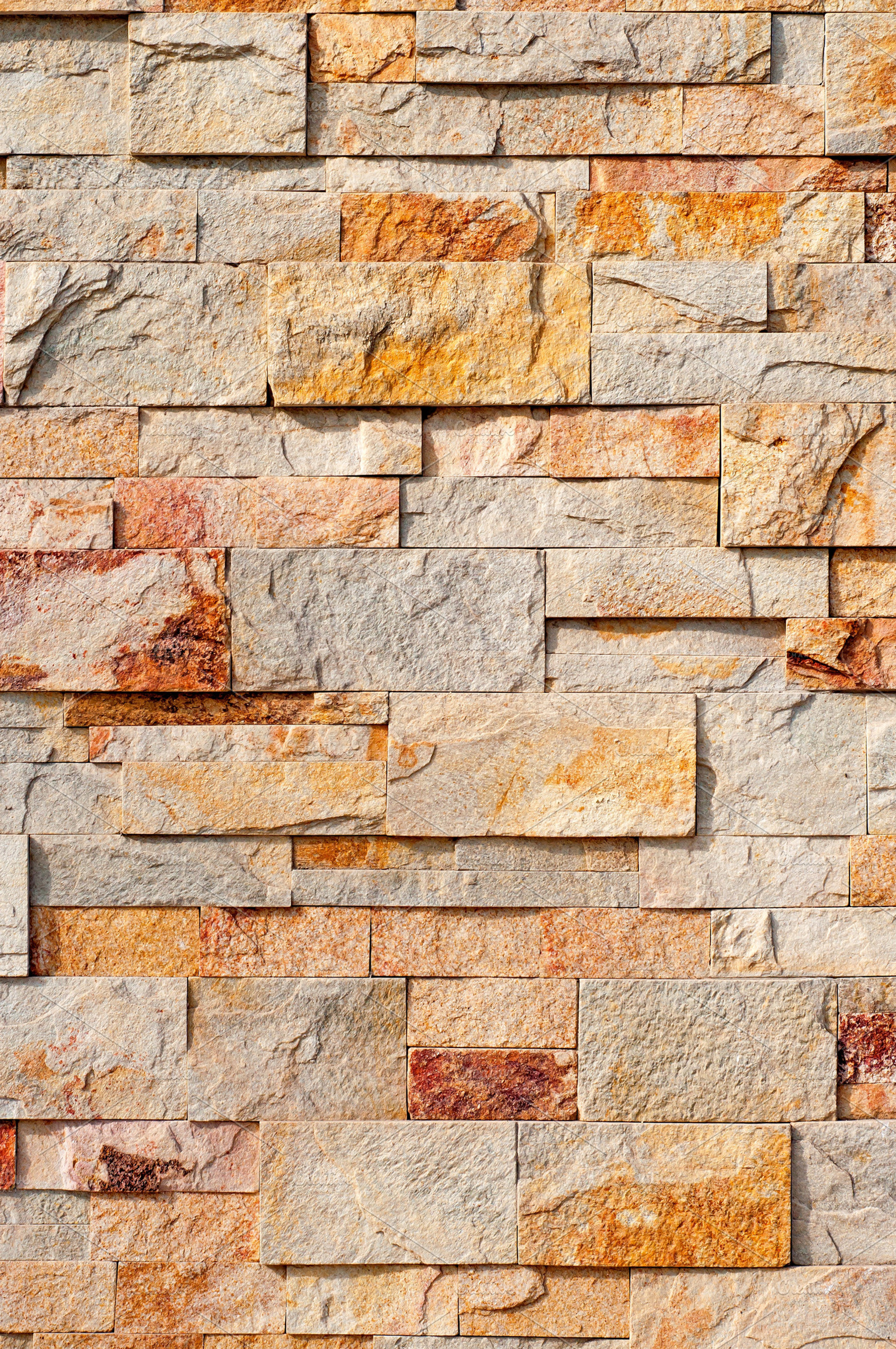 Decorative stone wall stock photo containing wall and stone