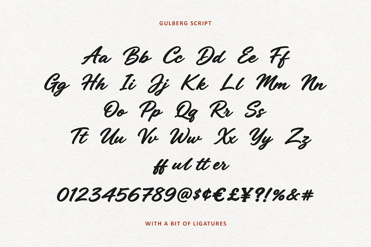 Gulberg Dry Font Duo Script Sans, a Script Font by Maulana Creative (Photo 7 of 7)