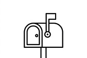 43 Delivery Parcel Icon Set, an Outline Icon by adenpinkstore (Thumbnail 6 of 13)