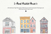 Home Sweet Home Watercolor Mini Set, an Illustration by An Design (Thumbnail 2 of 7)