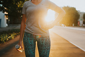 Female athlete v1 containing fitness, runner, and running