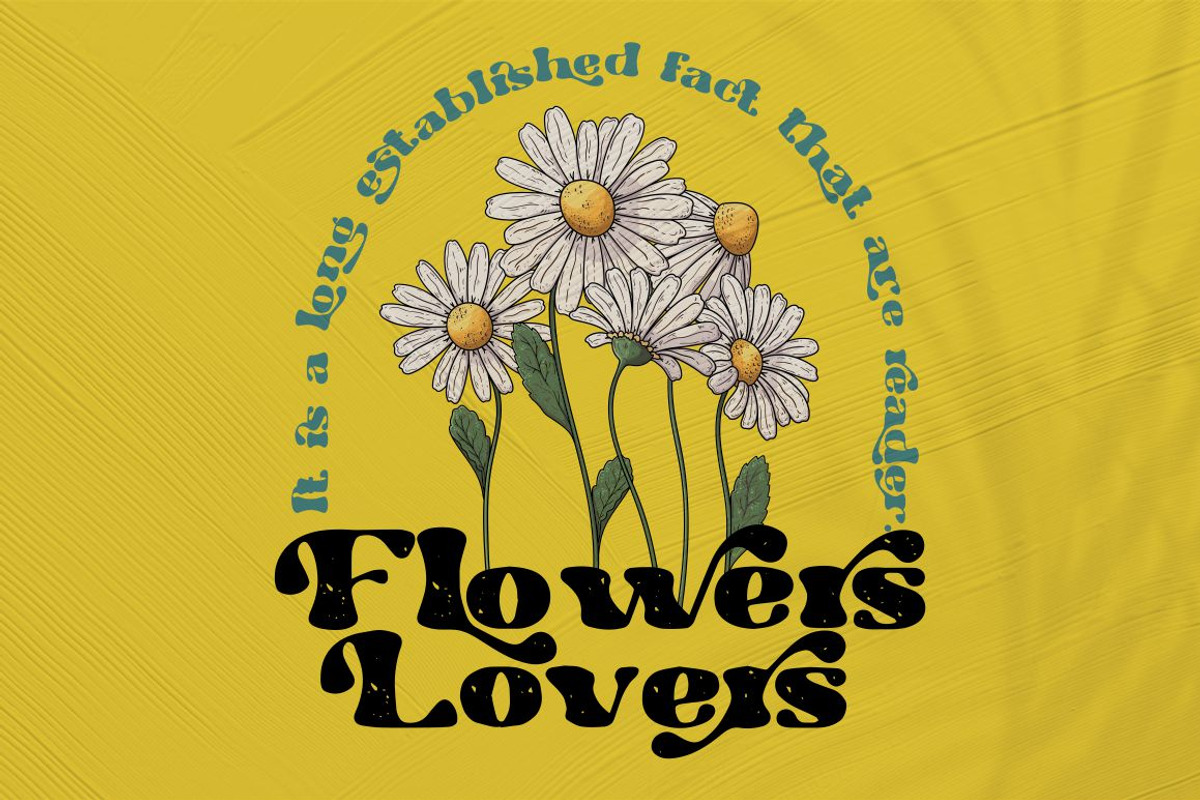 Hippie Vintage - Vintage Sans Font, a Sans Serif Font by PutraCetol Studio (Photo 4 of 11)