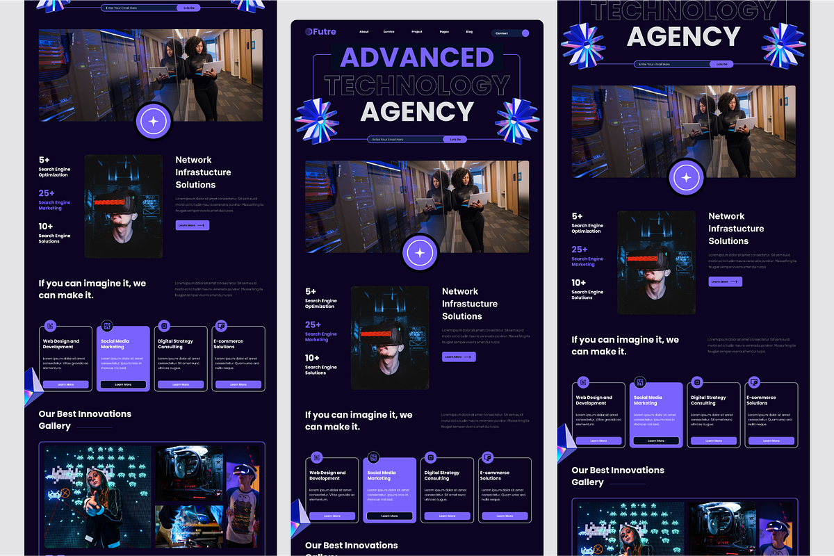 Technology Agency Landing Page, a Landing Page Template by SquidPixey (Photo 5 of 5)