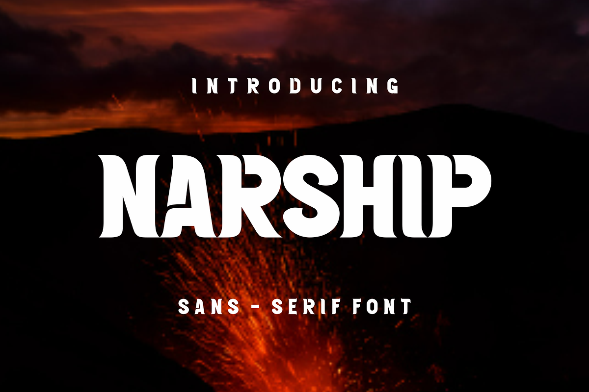 Narship, a Sans Serif Font by lelevien (Photo 4 of 4)