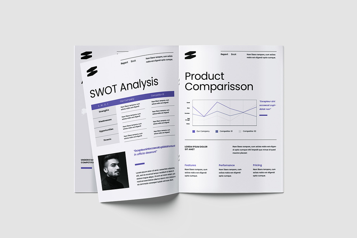 Project Competitor Analysis Template, a Brochure Template by TMint Play (Photo 7 of 8)
