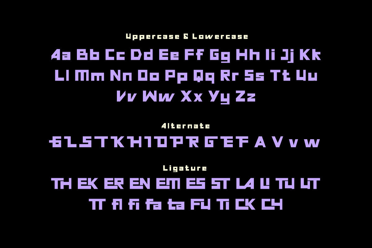 Flasty - Futuristic Font, a Sans Serif Font by twinstd (Photo 8 of 10)