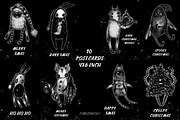Dark Christmas - PNG and postcards, an Illustration by timianwolf (Thumbnail 5 of 12)