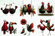 Whimsical & Quirky Birds Clipart, an Illustration by Creative Art (Thumbnail 5 of 9)