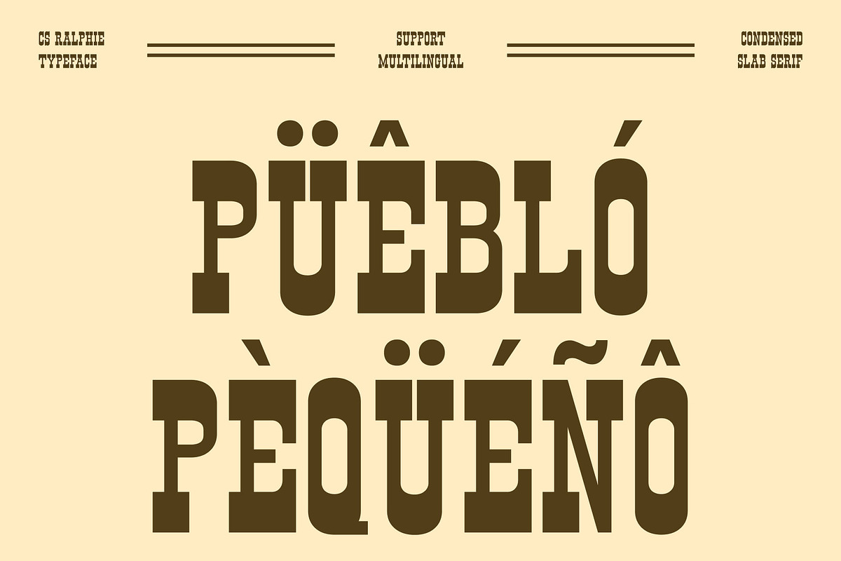 CS Ralphie – Western Display Font, a Slab Serif Font by Craft Supply Co. (Photo 5 of 8)