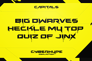 CYBERHYPE FONT, a Sans Serif Font by Alphabet Agency (Thumbnail 2 of 9)