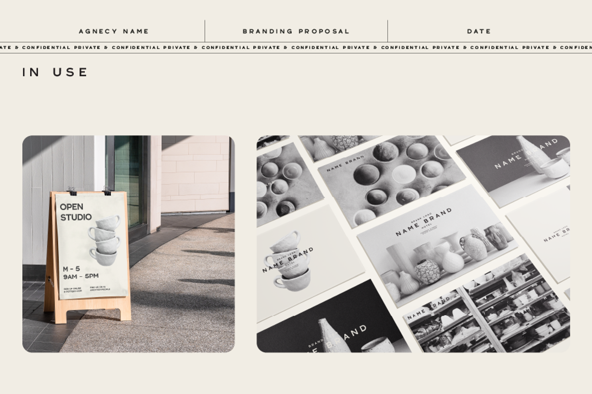 Minimalist Branding Proposal Deck, a Presentation Template by mollydeering (Photo 8 of 10)