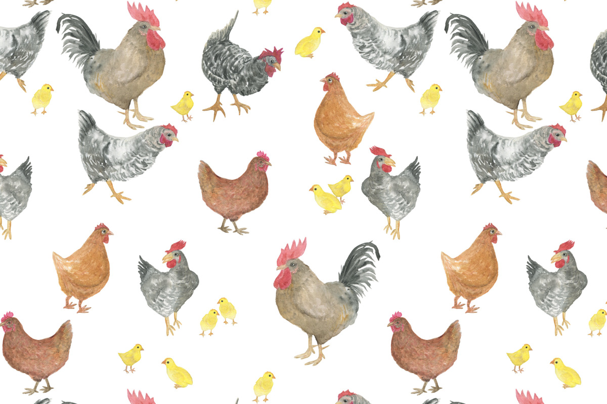 Happy farm patterns, a Pattern Graphic by ramika (Photo 7 of 11)