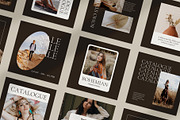 Bohemian Instagram Pack | PS & Canva, a Social Media Template by Visuel Colonie® (Thumbnail 2 of 15)