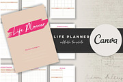 Printable Life Planner Template, a Stationery Template by Design House (Thumbnail 1 of 9)