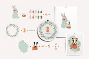 Baby Rabbit Illustrations Set, an Animal Illustration by OxanaTally (Thumbnail 2 of 13)