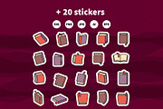 Books Outline Cute Illustrations, an Education Illustration by Palau (Thumbnail 12 of 12)