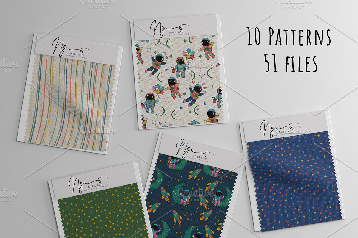 Star Explorers' Club Collection, a Pattern Graphic by Nora Gad (Photo 2 of 38)
