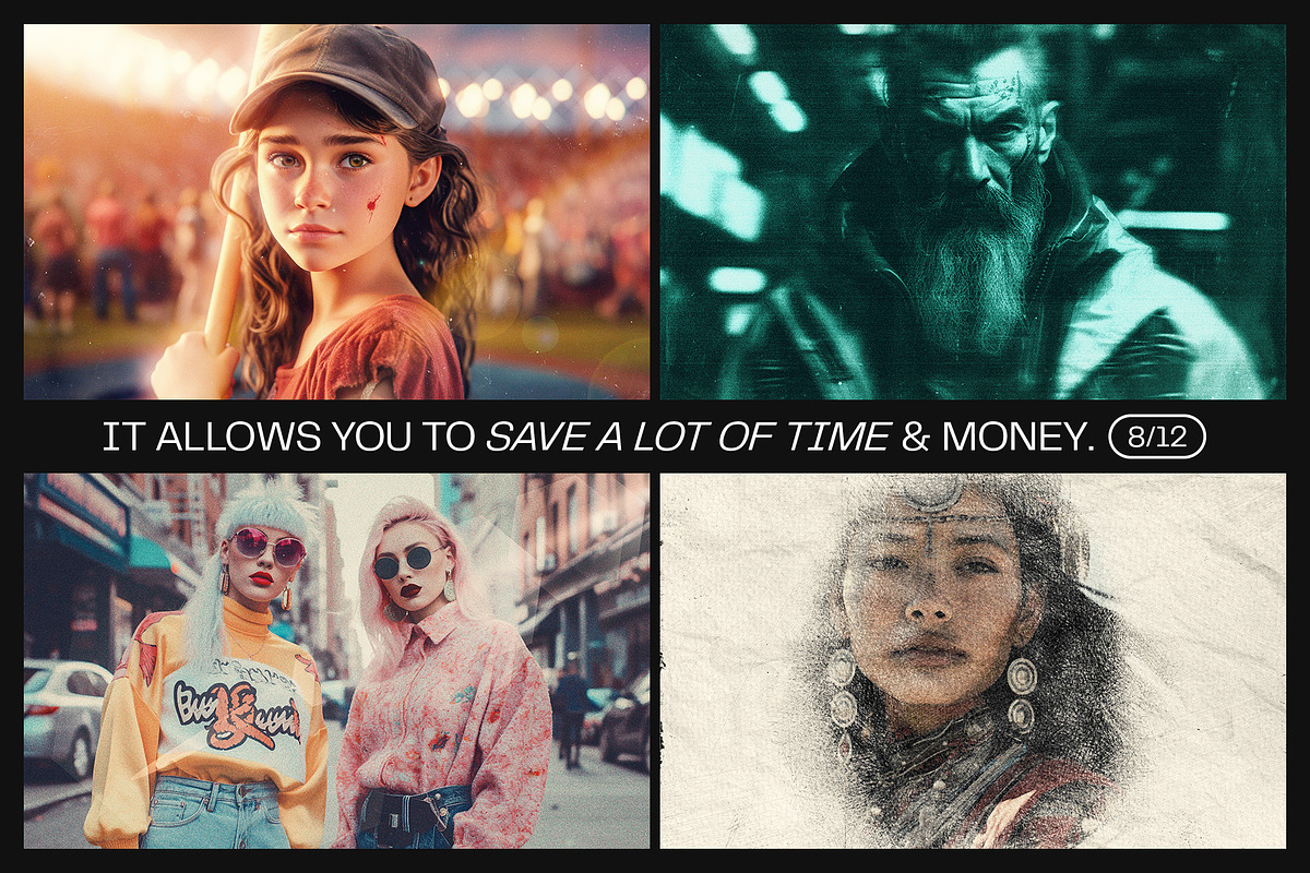 12 Photo Effect Templates, a Layer Style Add-On by iDoodle Studio (Photo 5 of 6)
