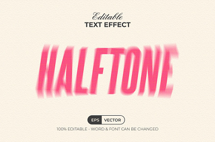 Halftone Text Effect Motion Style