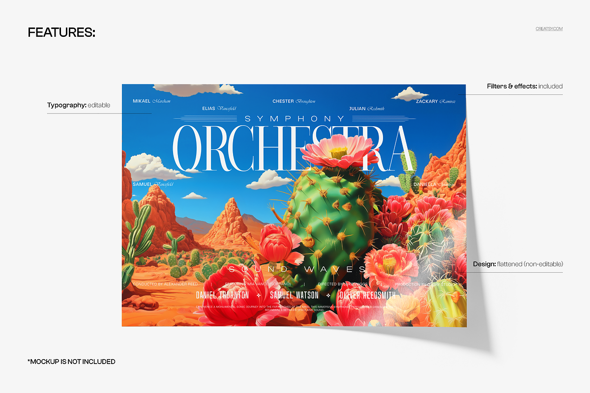 Symphony of Sands Poster Template, a Poster Template by creatsy5 (Photo 2 of 4)