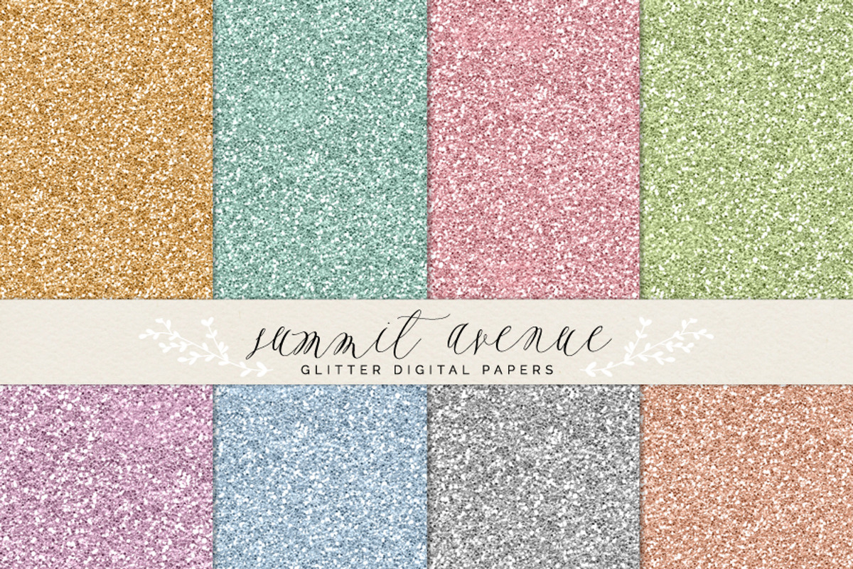 Digital Glitter Papers & Patterns