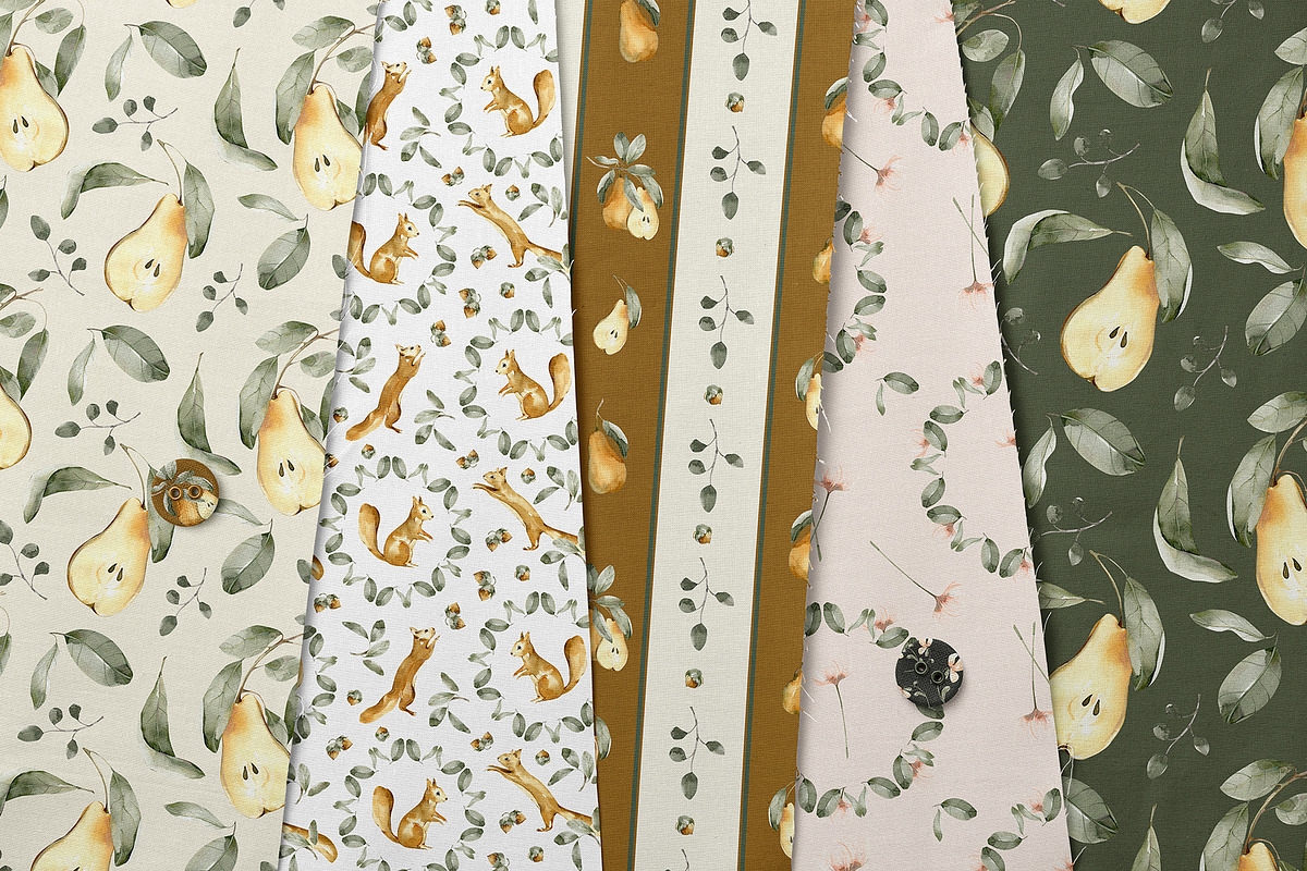 Vintage Forest Watercolor Collection, an Object Illustration by ArtMaslyana (Photo 9 of 15)
