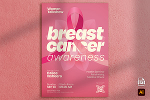 Breast Cancer Awareness Flyer, a Flyer Template by Aarley Kaiven