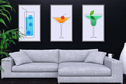 Cocktails glasses, a Food Illustration by CGterminal (Thumbnail 4 of 4)