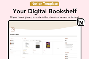 Book Tracker, Notion Template