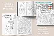 Christmas village coloring games, an Education Illustration by Lexi Claus (Thumbnail 7 of 15)
