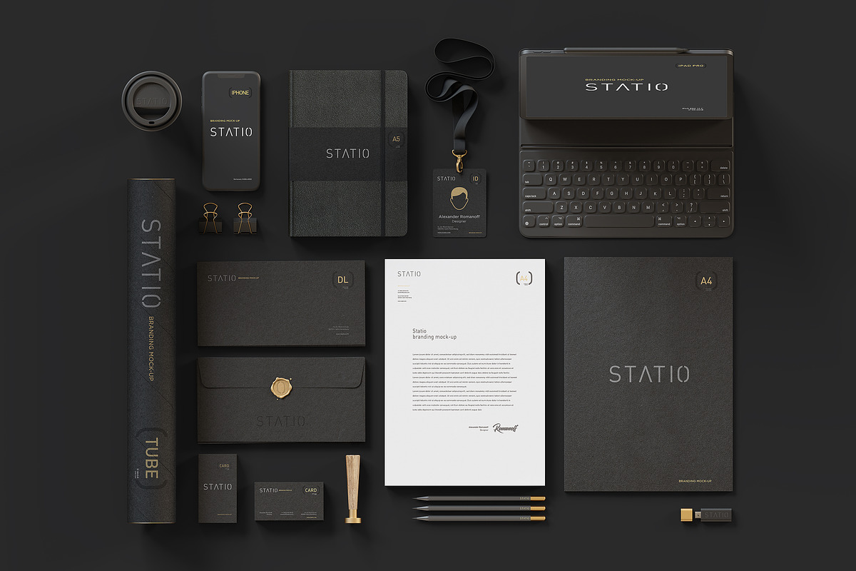 Statio: Stationery ID mockup, a Product Mockup by TITO (Photo 4 of 4)