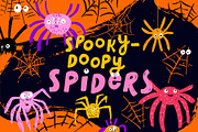 Spooky-Doopy Spiders and Cobwebs, a Graphic by ShooShooShop (Thumbnail 1 of 6)