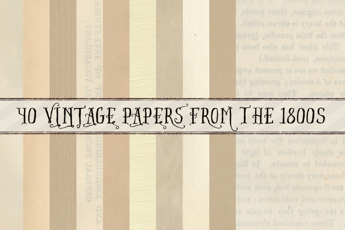 1800s Paper Pack 40 Hi-Res JPGs