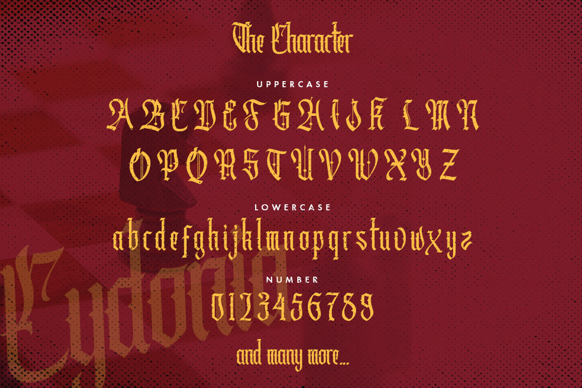 Cydonia - The Blackletter Font preview 4