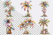 Whimsical Summer Palm Tree Clipart B, an Illustration by SVGArt (Thumbnail 8 of 9)