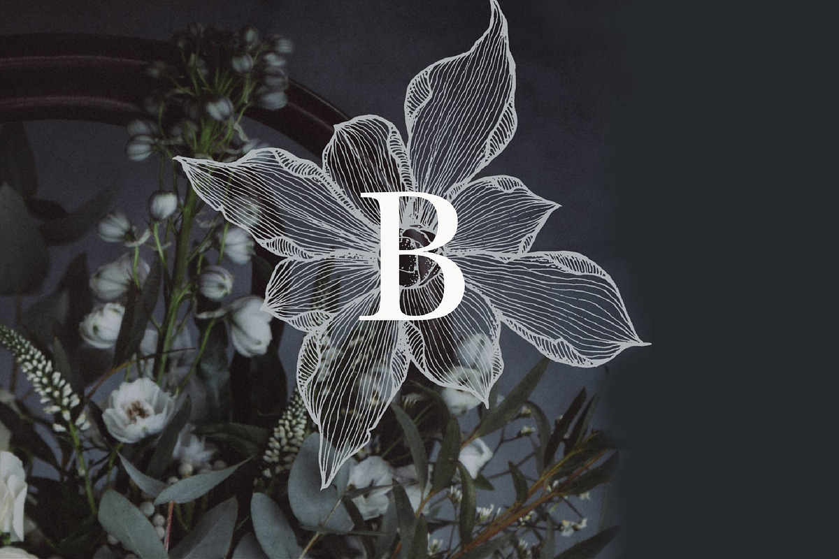 Mystic Floral Line Art Illustrations, an Illustration by Laras Wonderland (Photo 6 of 9)