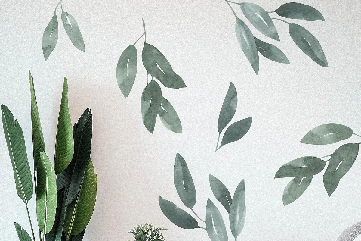 Eucalyptus Foliage Watercolor Set, an Illustration by Catch the Dream Art (Photo 7 of 7)