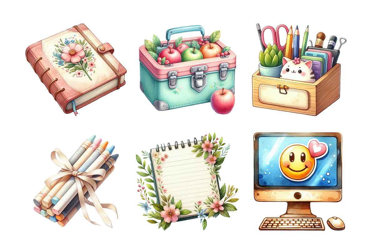 Watercolor Teacher Clipart, an Illustration by Daily.Designs (Photo 5 of 5)