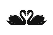 Swan Love Silhouette SVG Bundle, an Illustration by Designs_River (Thumbnail 11 of 31)