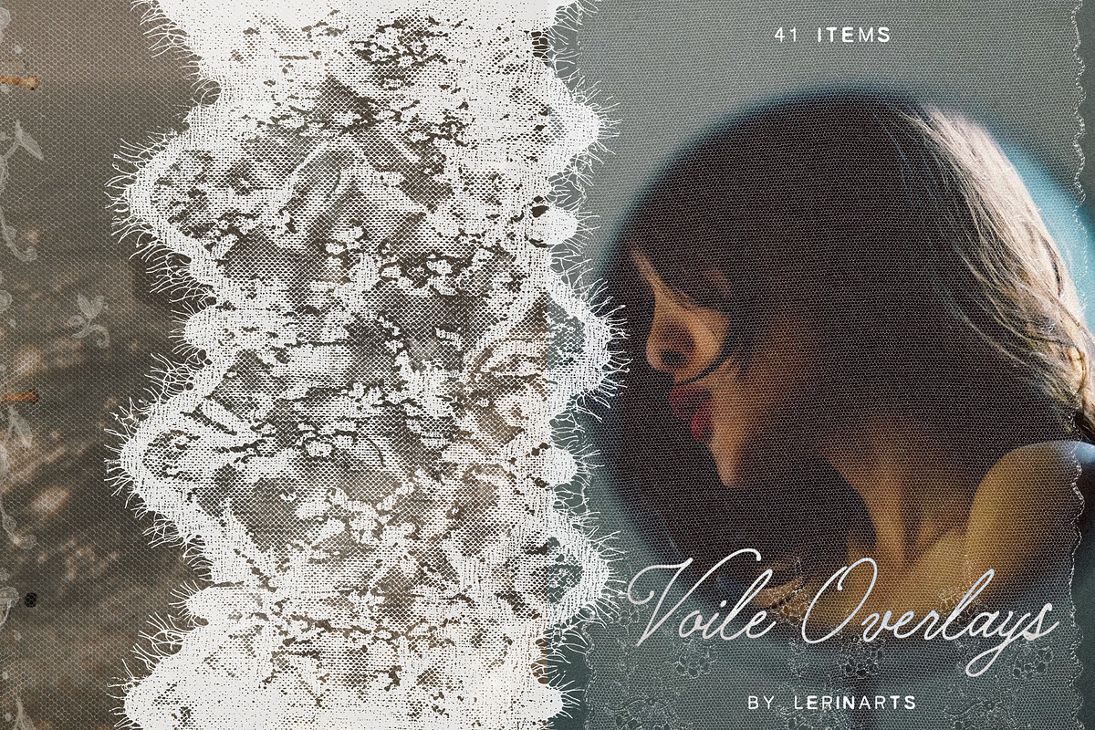 Voile Overlays - Lace Textures, a Texture Graphic by lerinartstudio (Photo 1 of 15)